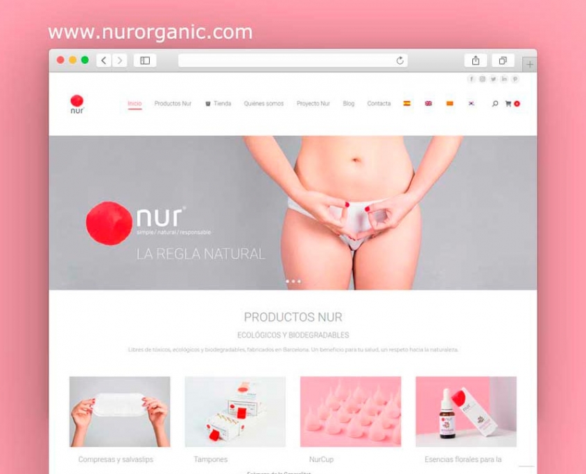 nur organic disseny web